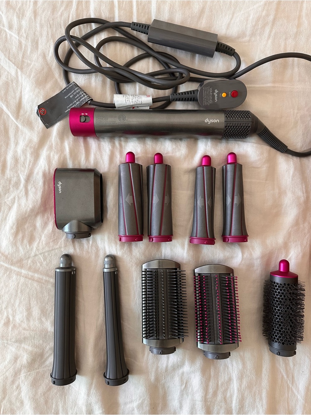 Dyson Air Wrap Styler - Gray/Fuchsia